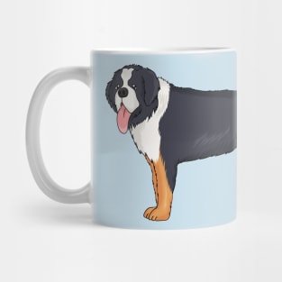 Bernese mountain dog cartoon illustration Mug